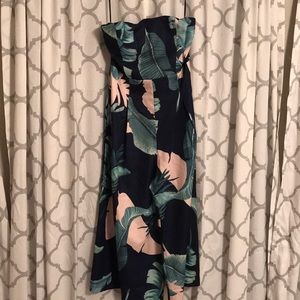 Lulus strapless palm jumper